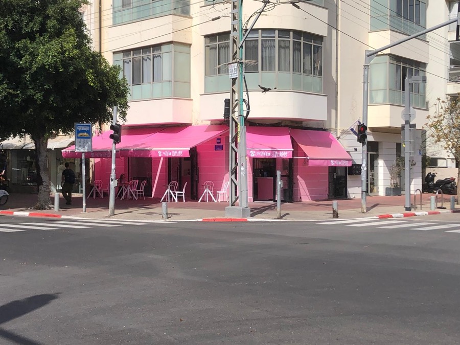 הפינה הוורודה של אמיליה בדיזנגוף פינת נורדאו
